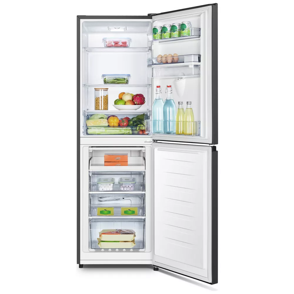 Fridgemaster MC55240DEB Freestanding Fridge Freezer - Black — thumbnail 2