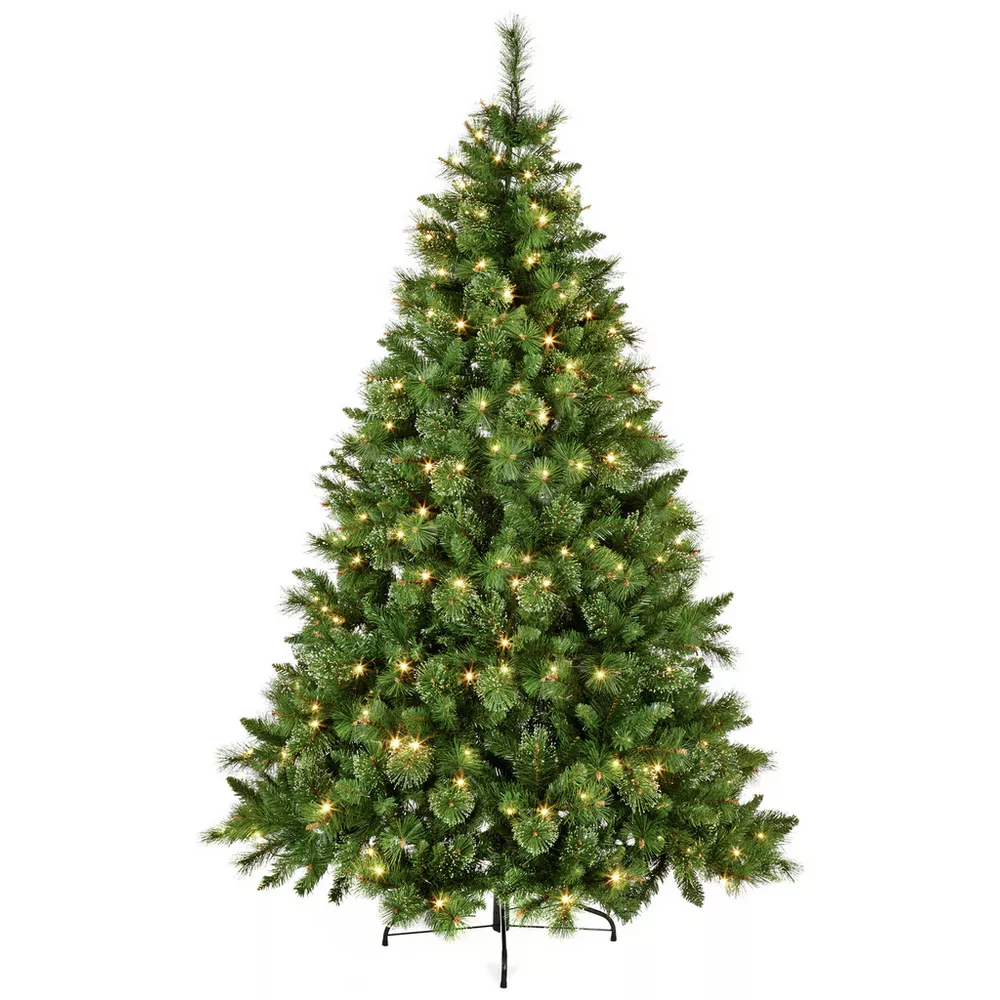 Premier Decorations 8ft Prelit Ridgemere Pine Christmas Tree — thumbnail 2
