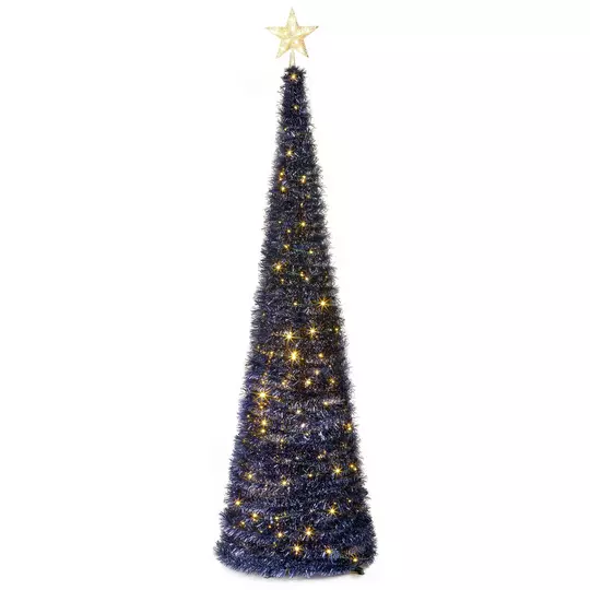 Premier Decorations 6ft Pop Up Slim Christmas Tree - Blue