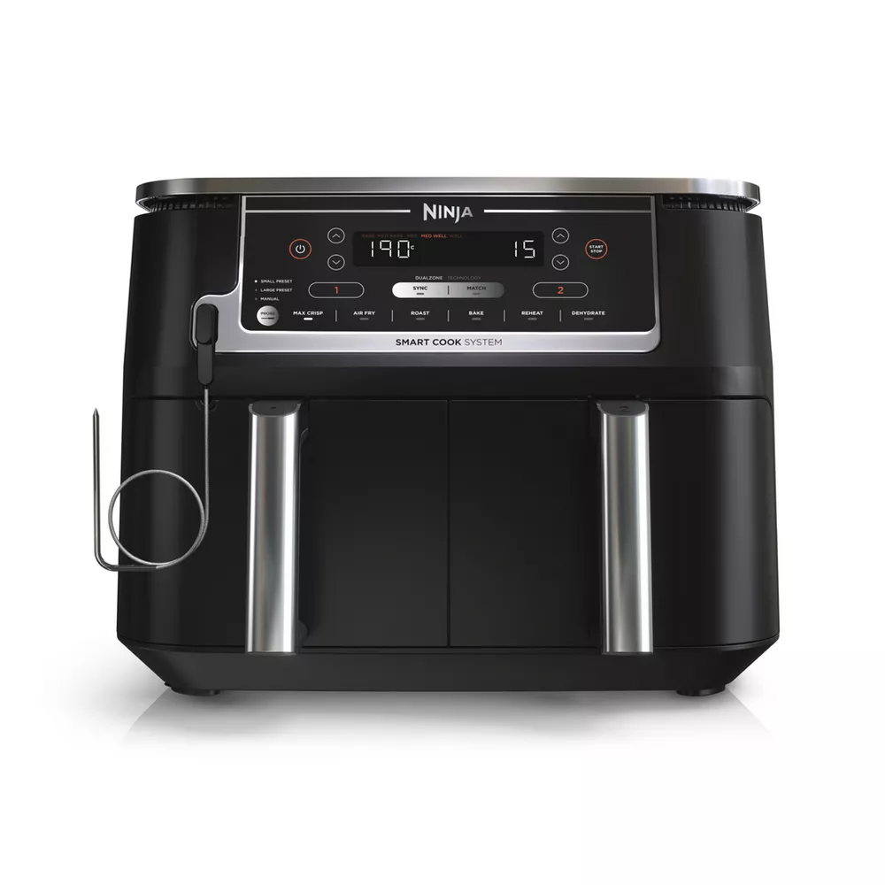 Ninja Foodi MAX AF451UK Dual Zone Air Fryer with Smart Cook System - Black