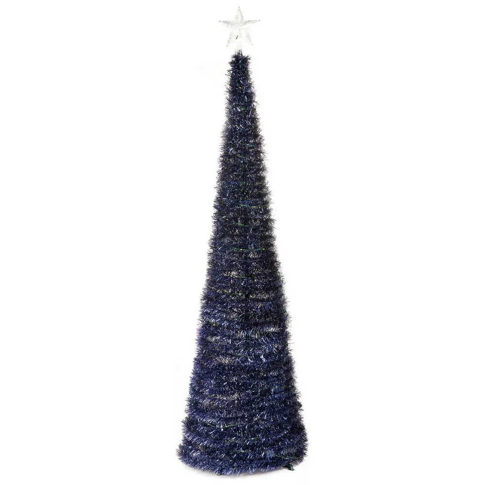 Premier Decorations 6ft Pop Up Slim Christmas Tree - Blue — thumbnail 5