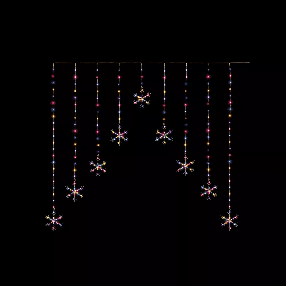 Premier Decorations Colour Snowflake Christmas Window Lights — photograph 1