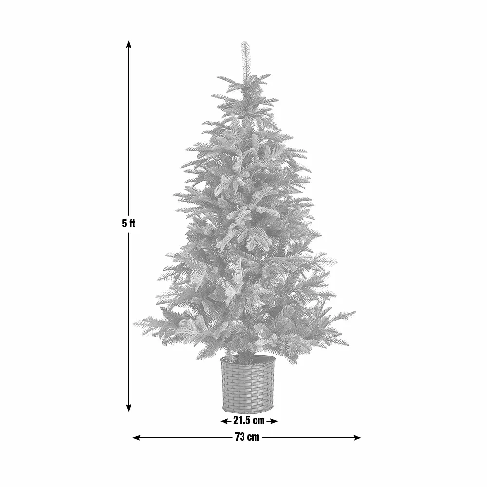 Habitat 5ft Premium Potted Artificial Christmas Tree — thumbnail 4