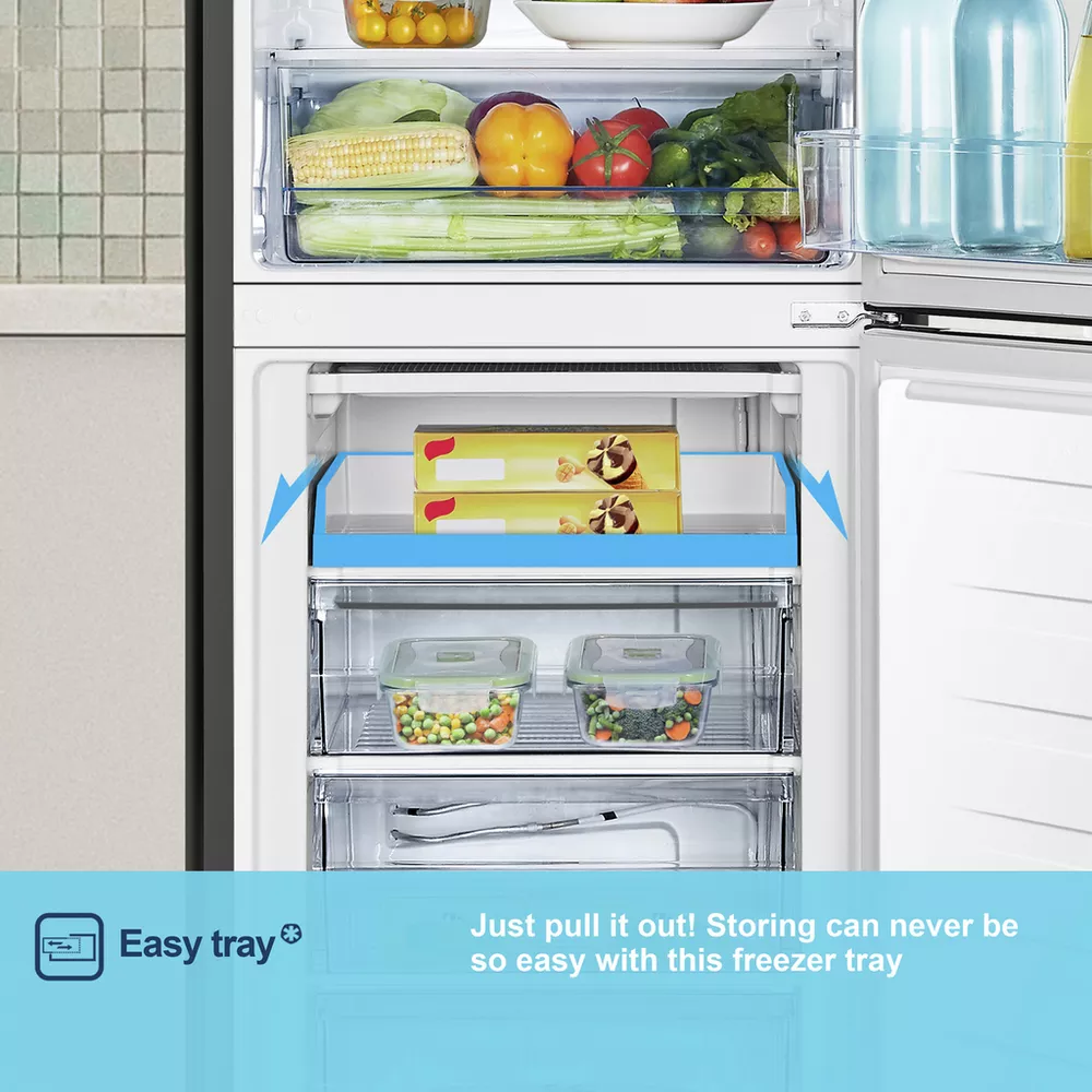 Fridgemaster MC55240DEB Freestanding Fridge Freezer - Black — thumbnail 7