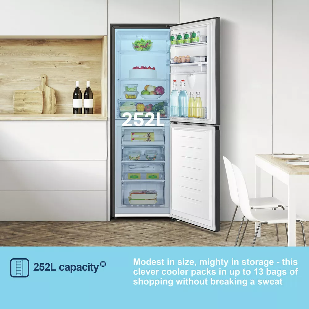 Fridgemaster MC55240DEB Freestanding Fridge Freezer - Black — thumbnail 6